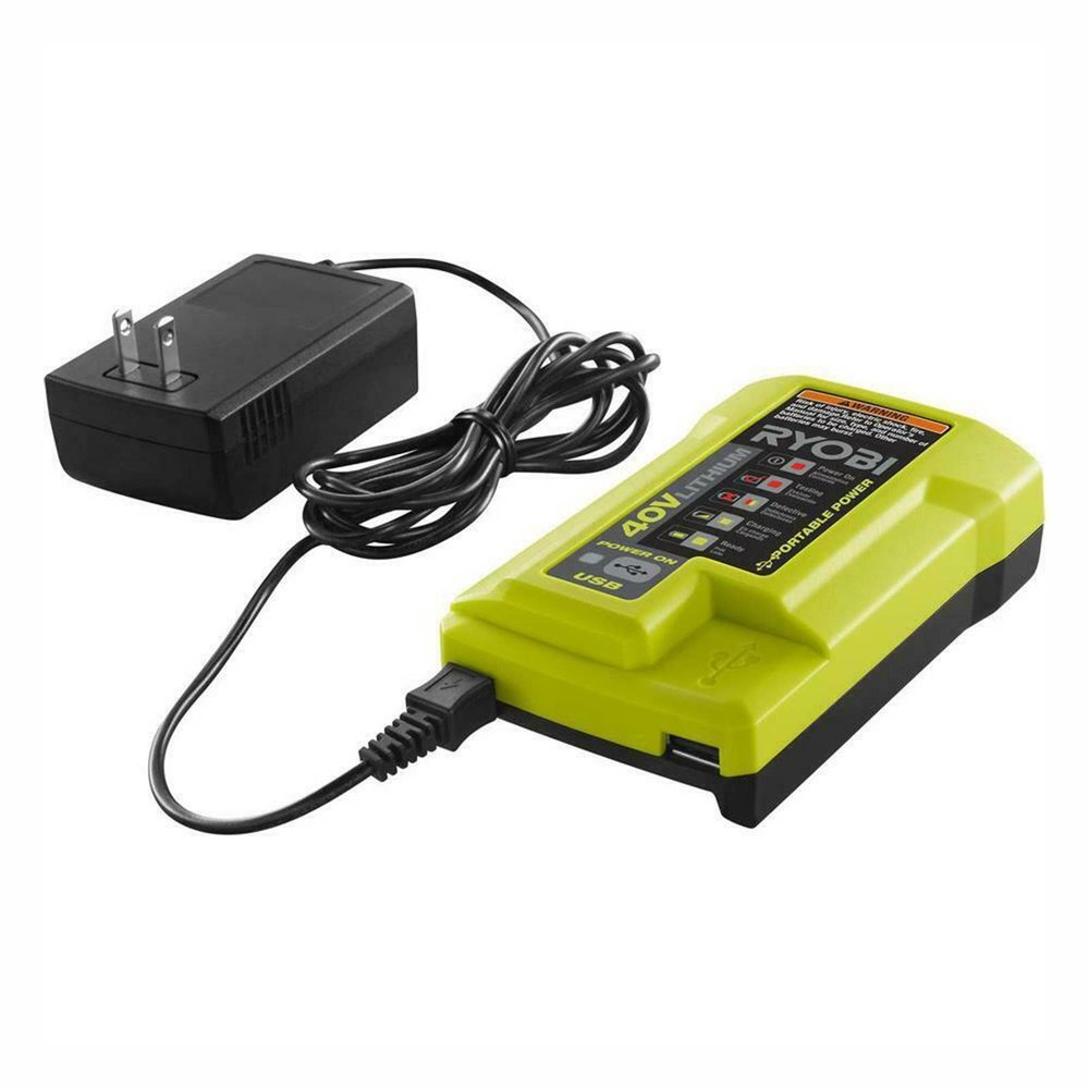 Ryobi 40-Volt Lithium-Ion Charger with USB Port